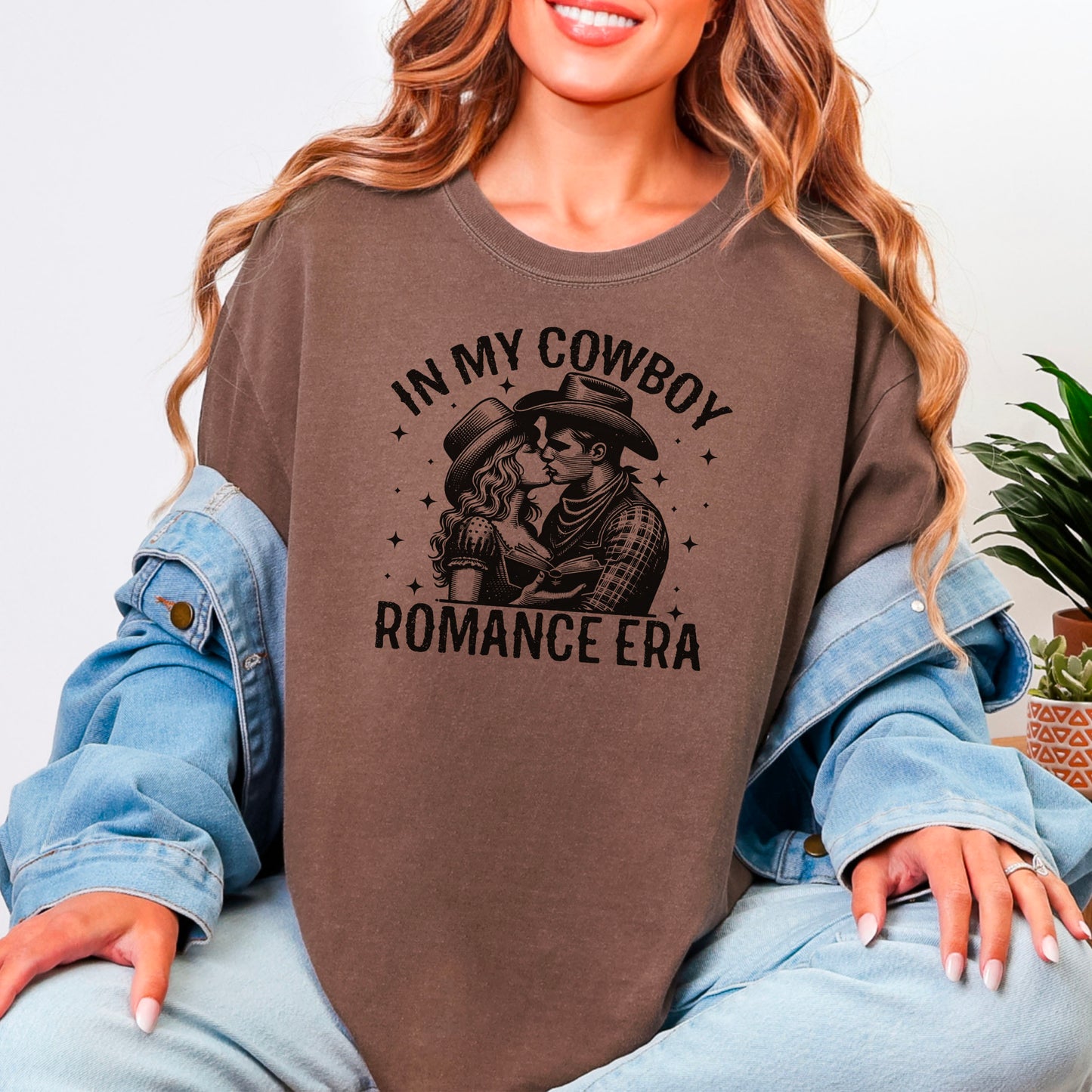 In My Cowboy Romance Era (Couple) Comfort Colors Shirt