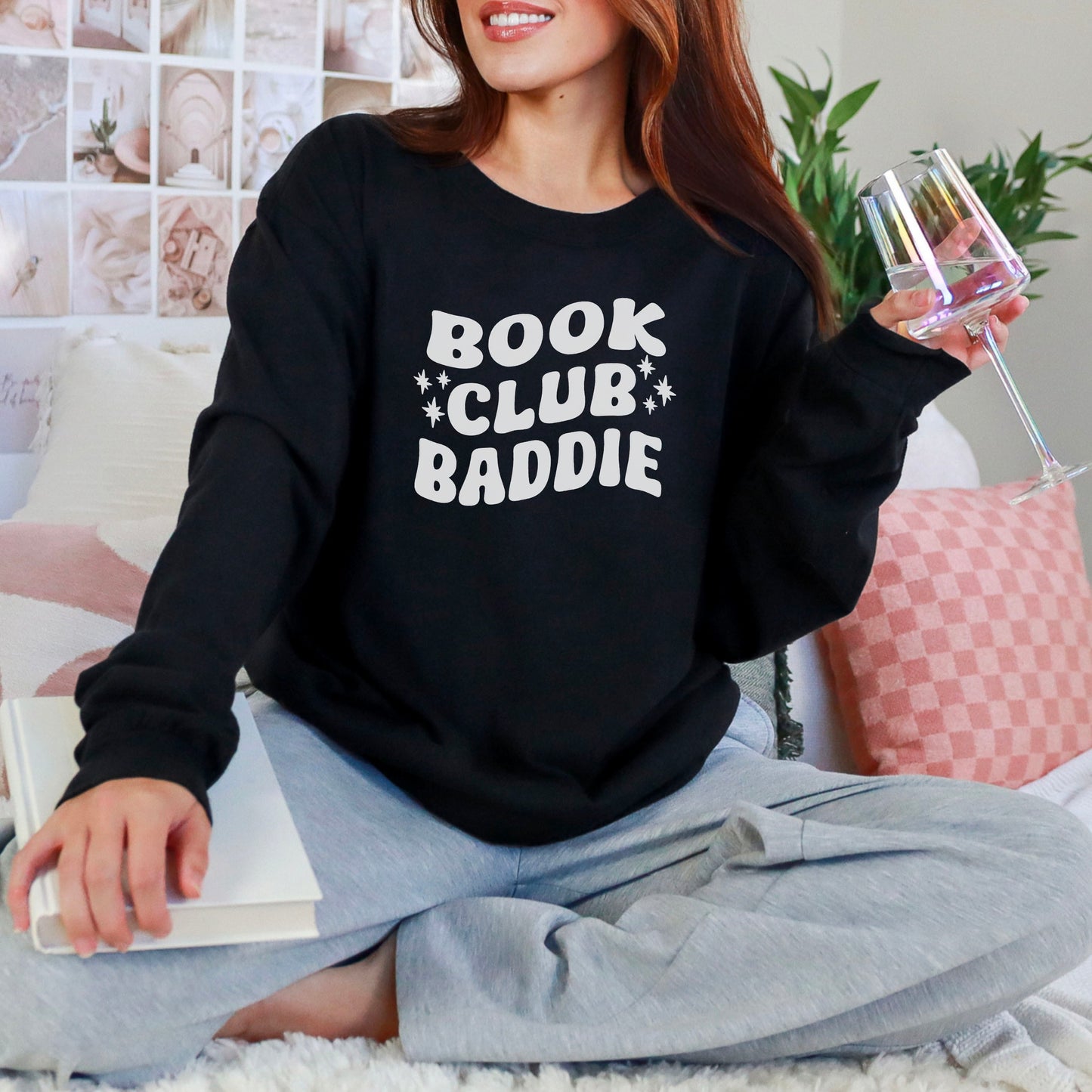 Book Club Baddie Heavyweight Comfort Colors Long Sleeve Shirt