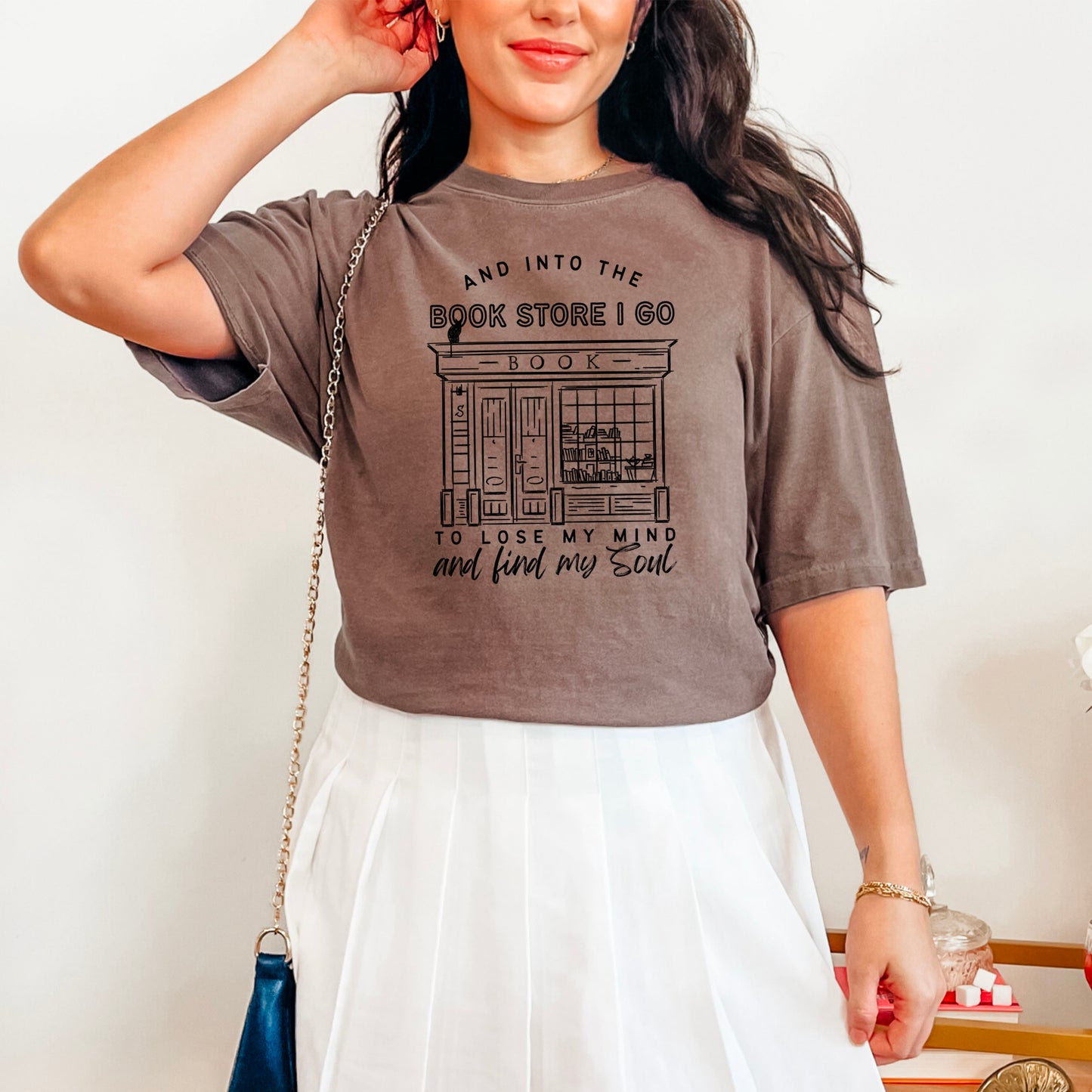 Into the Bookstore I Go Comfort Colors Shirt | Premium Heavyweight Bookish Tee for Cozy and Stylish Bookstore Adventures