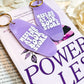 Meet Me at the Bookstore Motel Keychain - Retro Double-Sided UVF Decal for Book Lovers and Bookstore Adventures