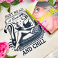 Just Read a Book and Chill Tote Bag – Retro Summer Bookish Canvas Bag
