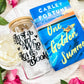 Just A Girl Who Loves Books Clear Glass Cup