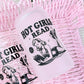 Hot Girls Read Retro-Inspired Frosted Glass Cup with Bamboo Lid and Straw