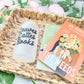 Leaves, Lattes, Books Frosted Glass Cup