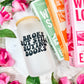 Broke But Still Buying Books Frosted Glass Cup