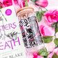 Dead Set On Reading Clear Glass Cup