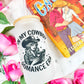 In My Cowboy Romance Era Frosted Glass Cup with Bamboo Lid and Straw