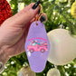 Merry Bookmas Holiday Book Truck Motel Keychain
