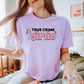 True Crime Girlie Shirt for Book Lovers | Comfort Colors Boxy Cropped Tee