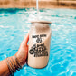 Hot Sun, Hotter Stories Retro Bookish Clear Glass Cup