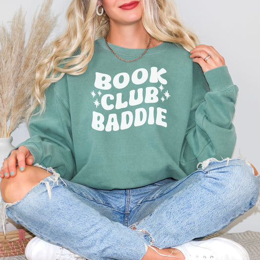 Book Club Baddie Premium Sweatshirt - Natalia’s Design Studio