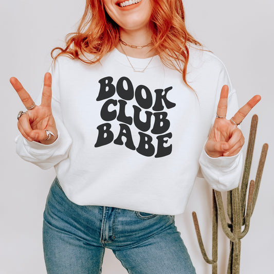 Book Club Babe Premium Sweatshirt - Natalia’s Design Studio