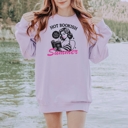 Hot Bookish Summer Premium Comfort Colors Sweatshirt