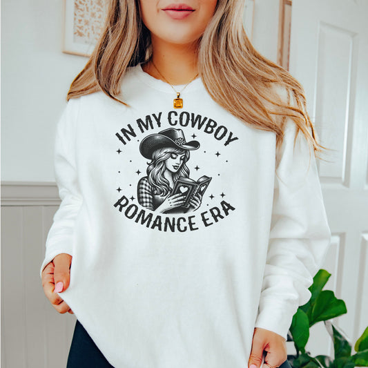 In My Cowboy Romance Era Lightweight Premium Sweatshirt