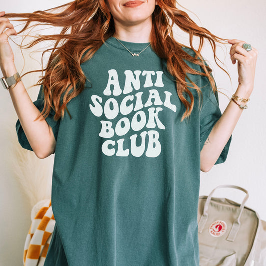 Anti Social Book Club Premium Shirt - Natalia’s Design Studio