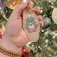 Beary Bookmas Motel Keychain