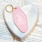So Many Books Motel Keychain Bookish Vintage UVF Decal Keychain For Readers