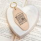 Into the Bookstore I Go Motel Keychain | Double-Sided UVF Decal for Book Lovers, Perfect for Bookstore Adventures