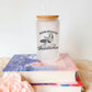 Book Induced Heartache Frosted Glass Cup