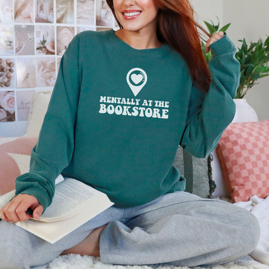 Mentally at the Bookstore Premium Long Sleeve T-Shirt