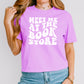 Meet Me at the Bookstore Premium Heavyweight Comfort Colors Boxy Cropped Shirt | A Stylish Must-Have for Book Lovers