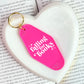 Falling For Books Motel Keychain