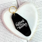 Falling For Books Motel Keychain