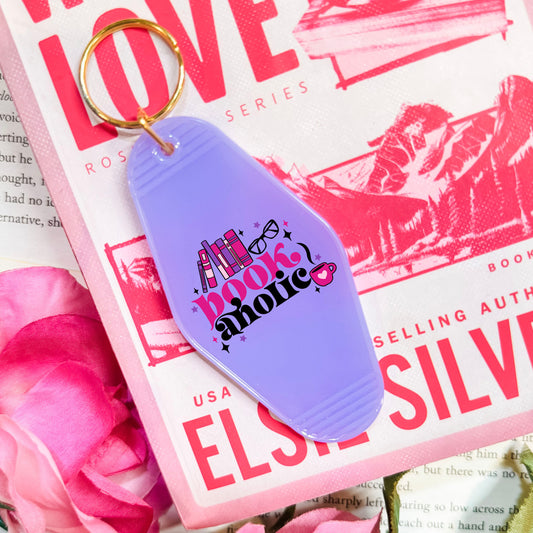 Bookaholic Motel Keychain