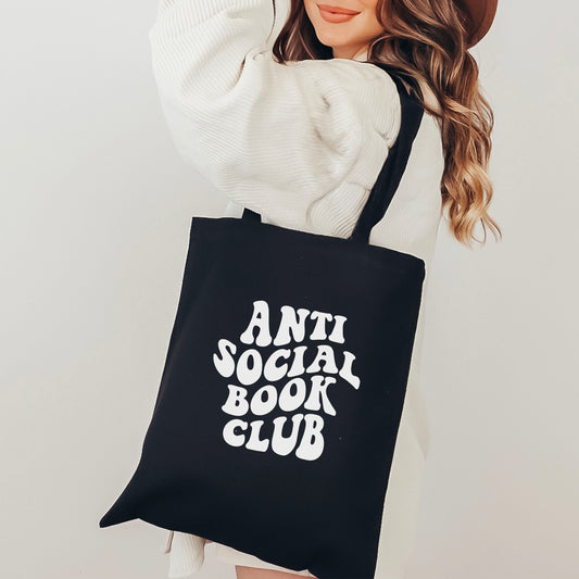 Anti Social Book Club Tote Bag - Natalia’s Design Studio