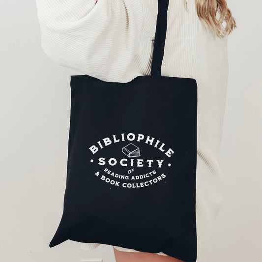 Bibliophile Society Tote Bag - Natalia’s Design Studio